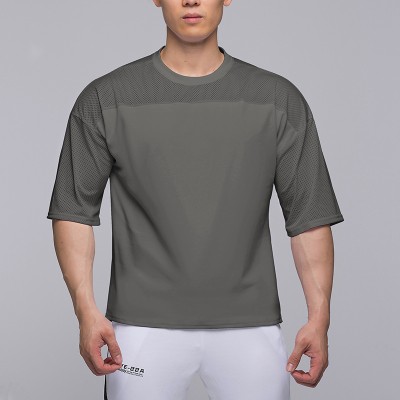 Men's Mesh Panel Breathable Short Sleeve T-Shirt