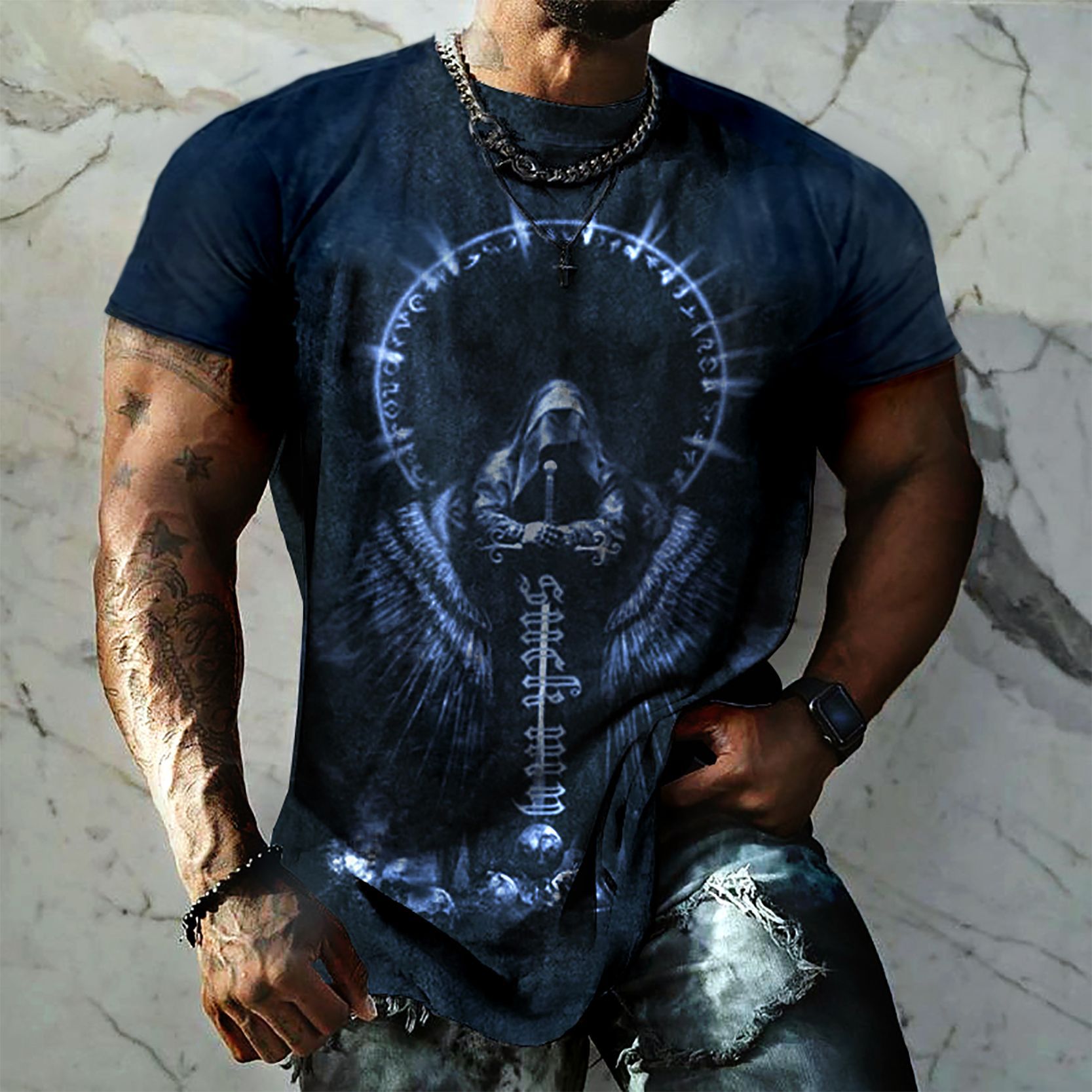 Jesus Print T-Shirt - Helloice Apparel