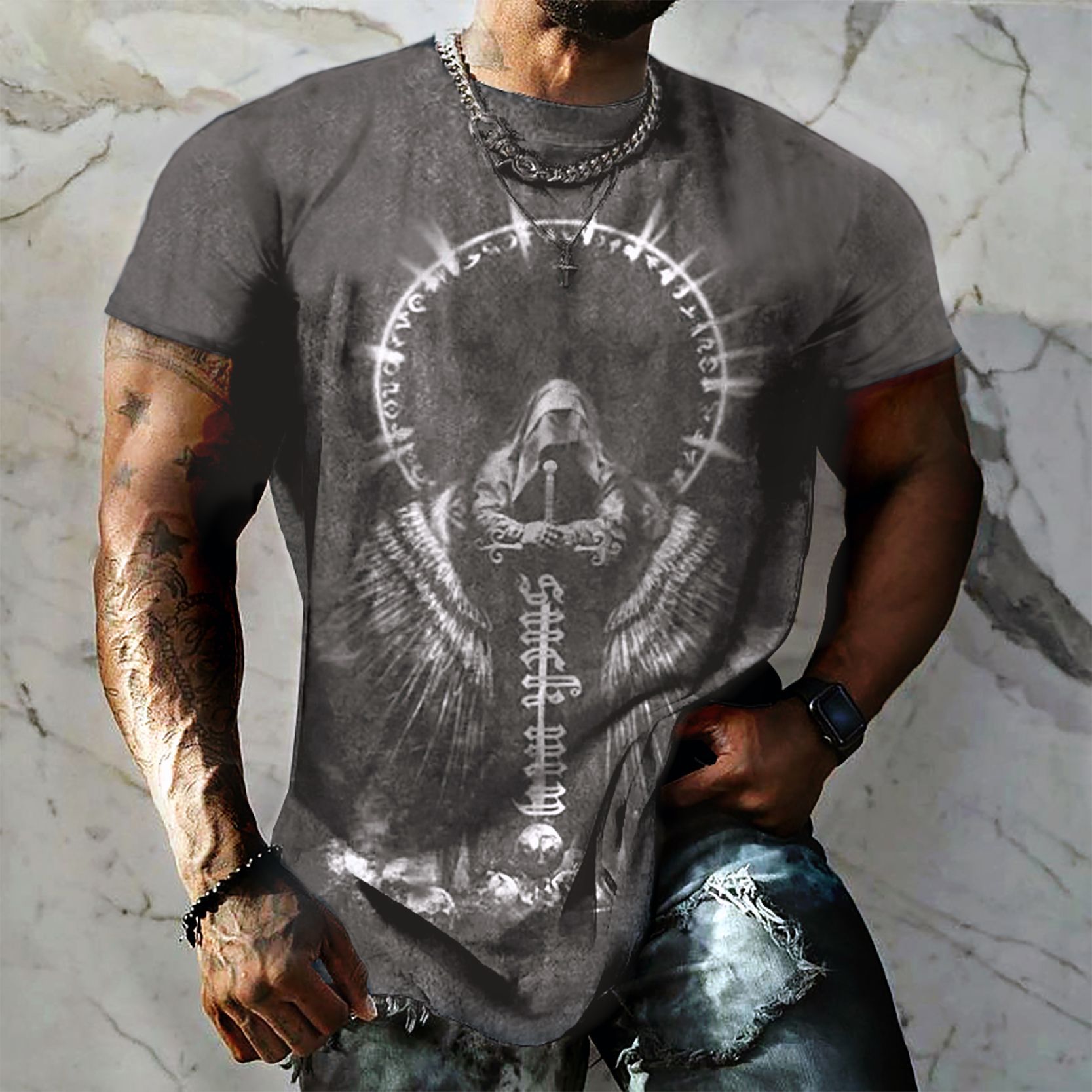 Jesus Print T-Shirt - Helloice Apparel