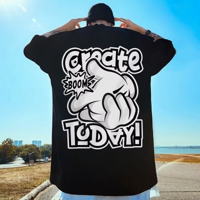 Grate Today Oversized Print T-Shirt