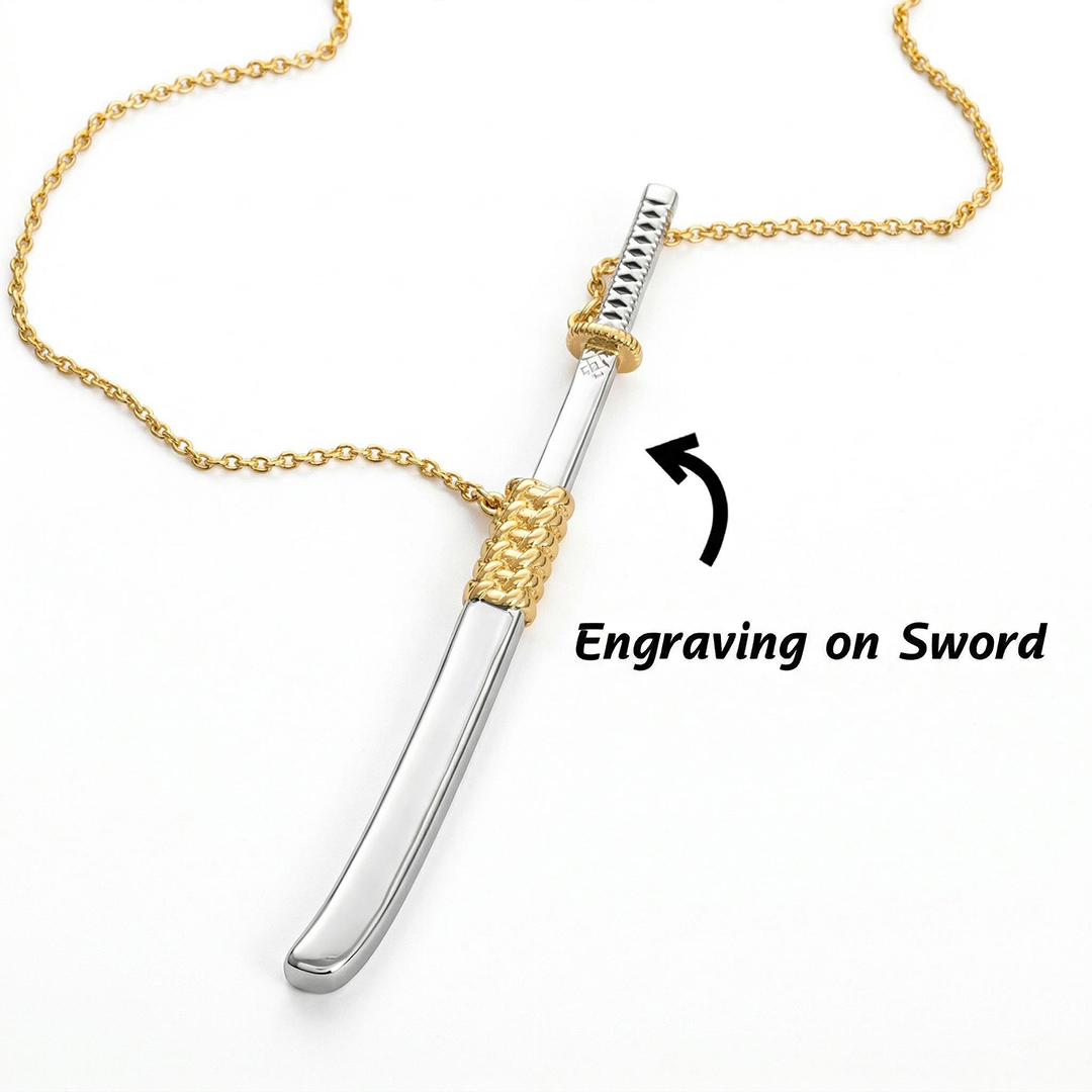 Women's Katana Unsheathed Sword Necklace