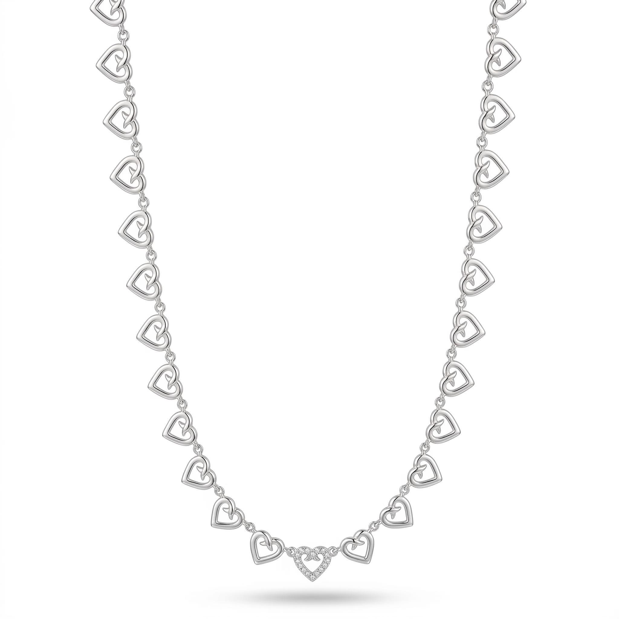Heart-shaped Choker Necklace