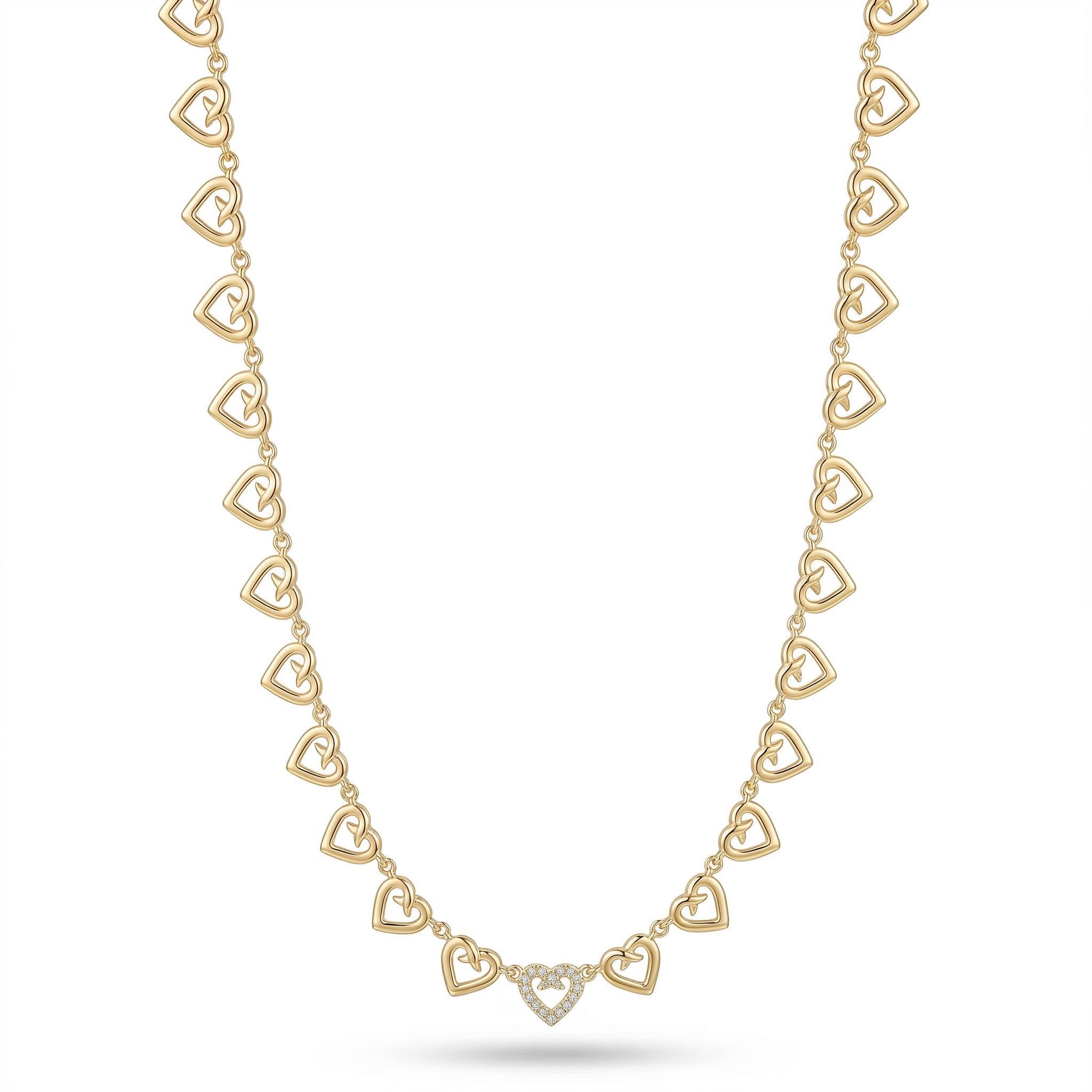 Heart-shaped Choker Necklace