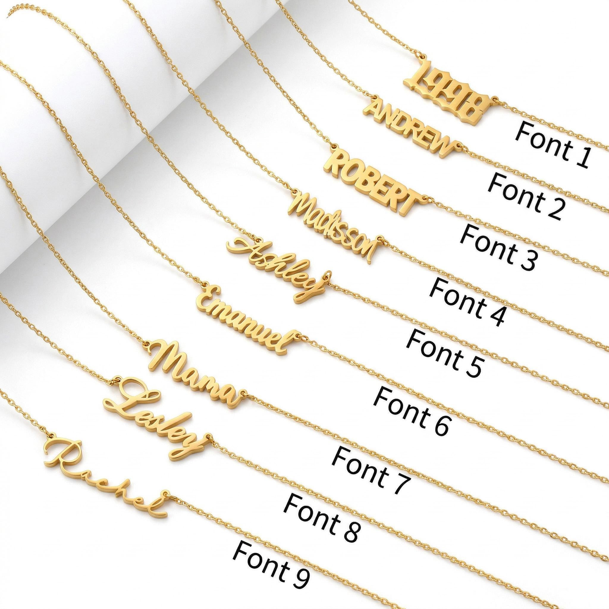 Custom Font Name Bracelet/Anklet with 3mm Cuban Link