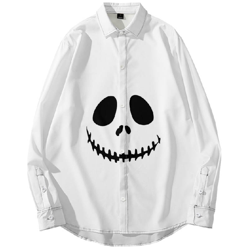 Halloween Skull Finger Print Shirt