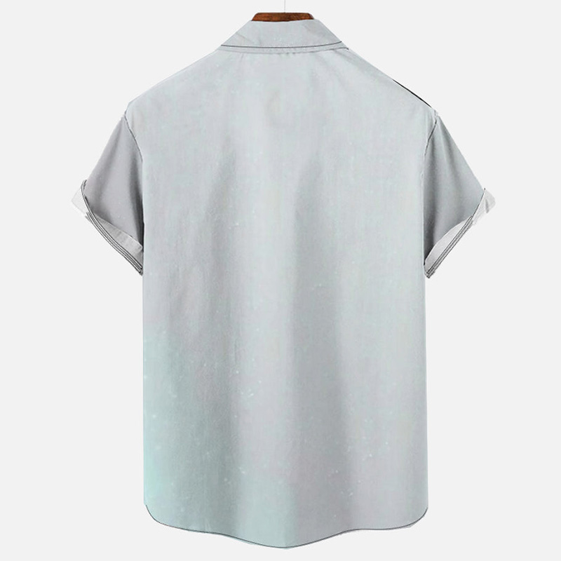 Christmas Spoof Santa Printing Short Sleeve Shirt