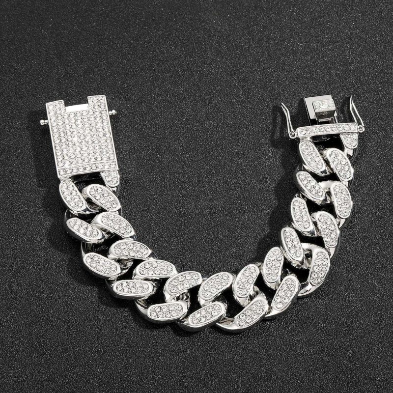 20mm Heavy Iced Cuban Bracelet