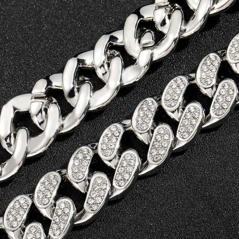 20mm Heavy Iced Cuban Link Neckalce Chain