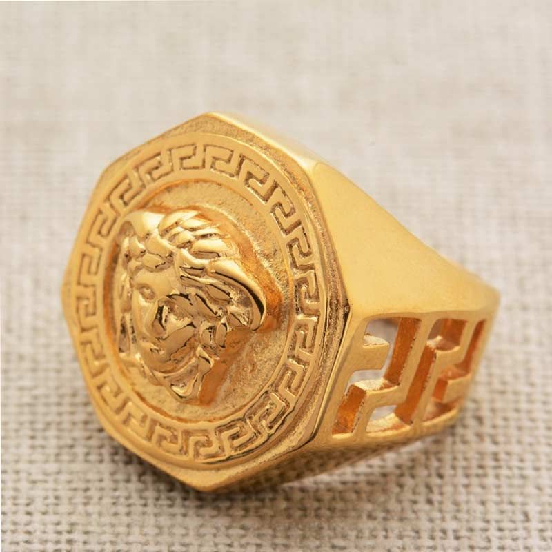 Fashion Character Gold Ring