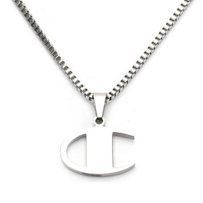 Fashion C Logo Titanium Steel Pendant