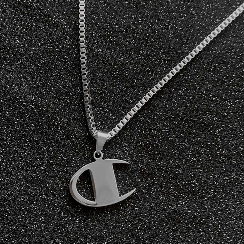 Fashion C Logo Titanium Steel Pendant