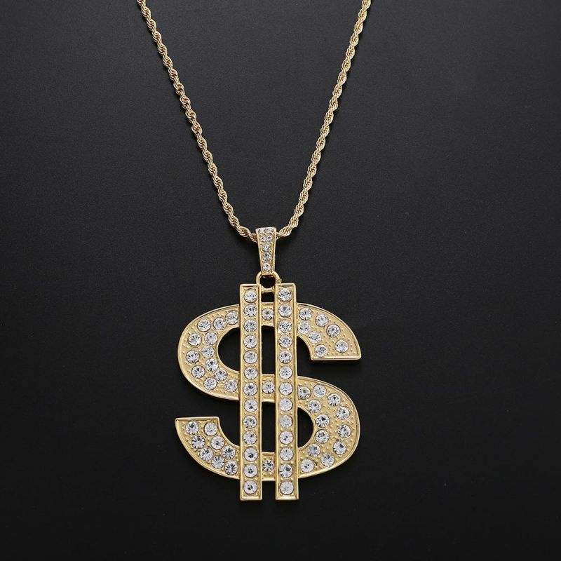 Bread Roll Dollar Sign Pendant