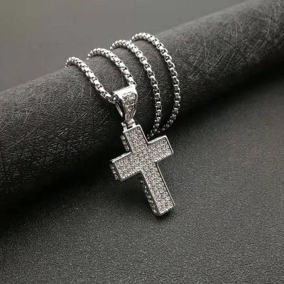 Iced Christian Cross Pendant