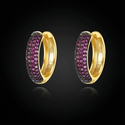 Men's Iced Huggie Earrings