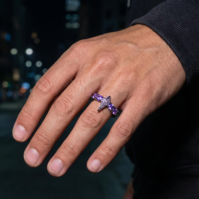 Iced Fight Tooth and Claw Open Ring