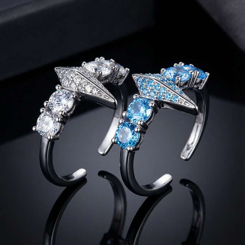 Iced Fight Tooth and Claw Open Ring