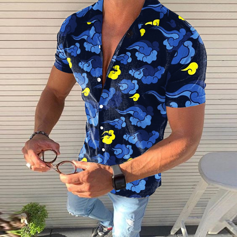 Men's Fashion Hawaiian Vacation Short Sleeve Shirt