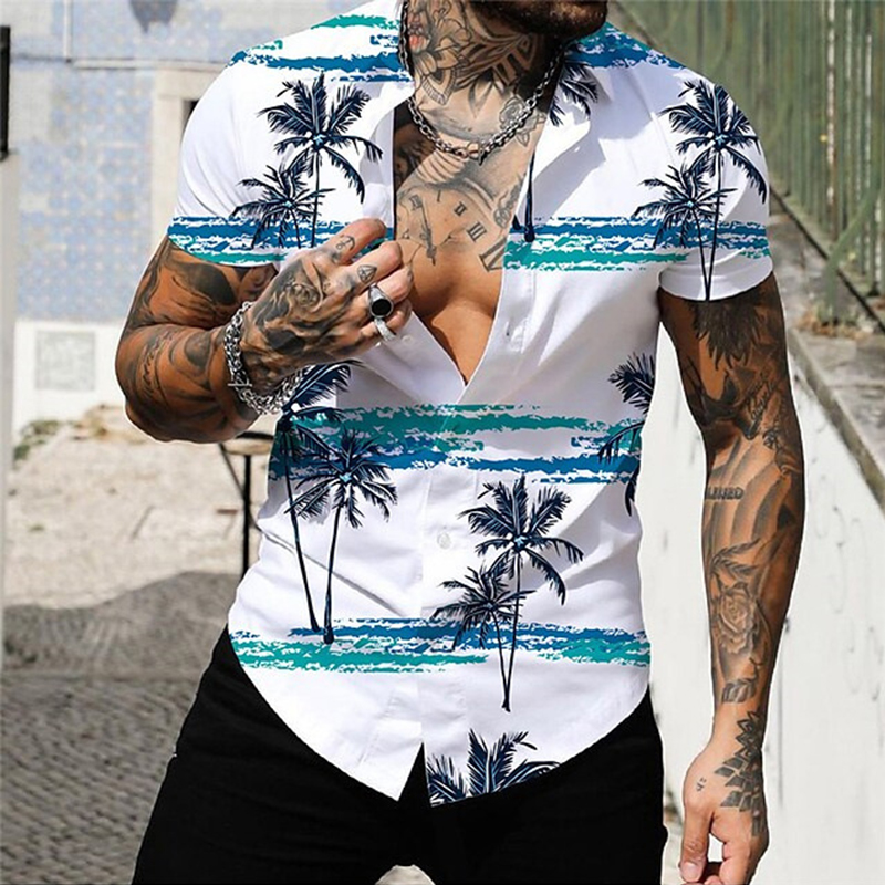 Digital Print Short Sleeve Shirt