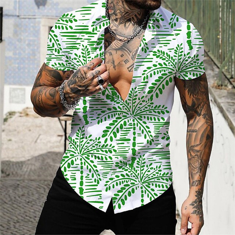 Digital Print Short Sleeve Shirt