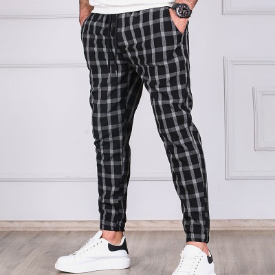 5 colours Plaid Casual Pants