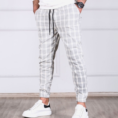 5 colours Plaid Casual Pants