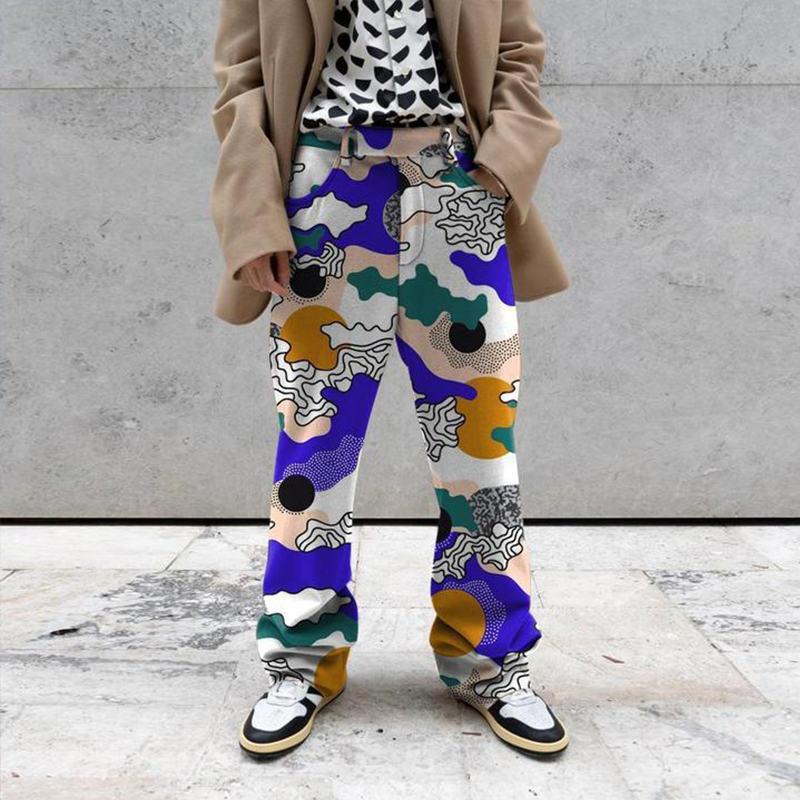 Men's Fashion Street Printed Casual Pants