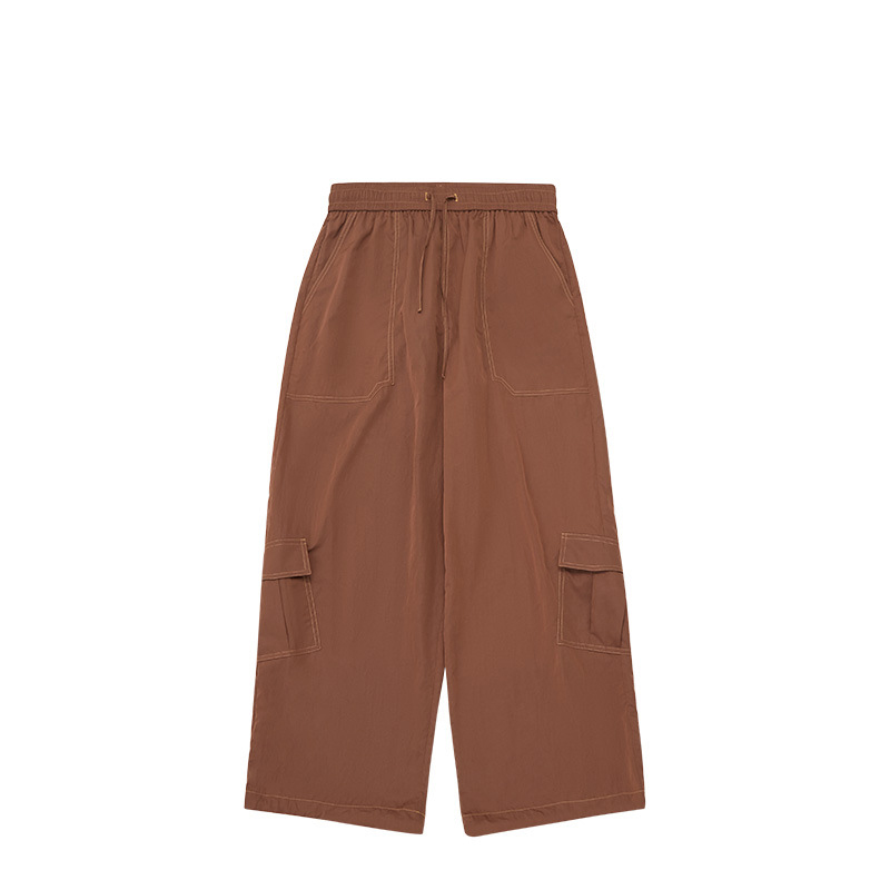 Three Dimensional Pocket Utility Drawstring Casual Pants