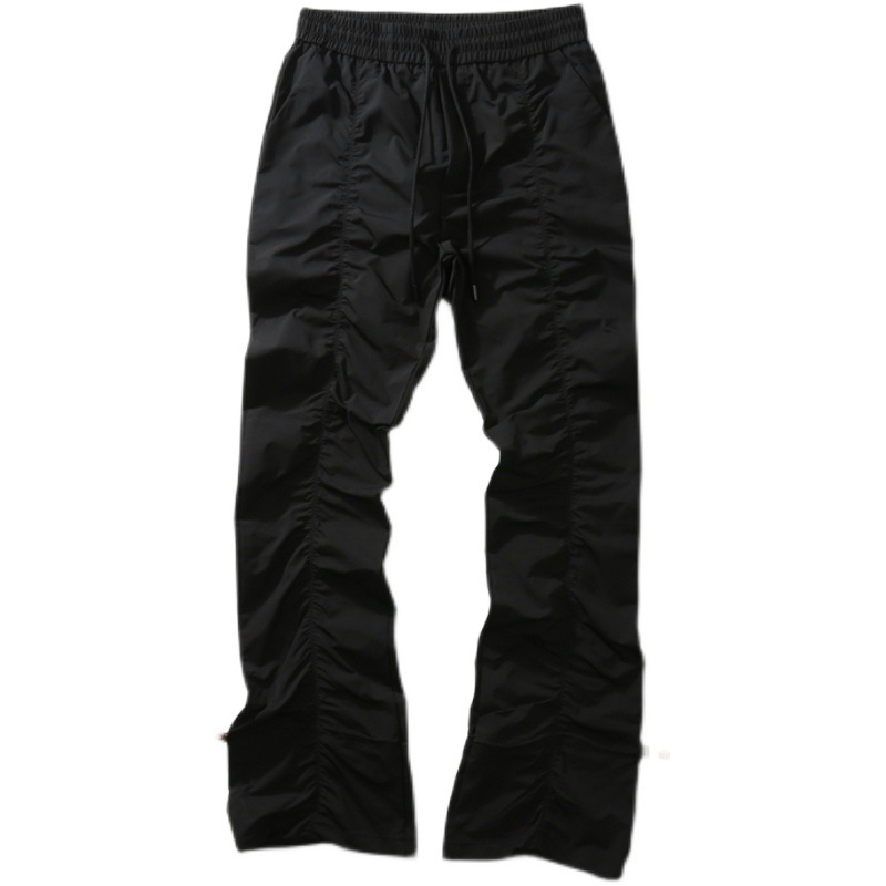 Personalized Thin Folds Stacked Flared Trousers