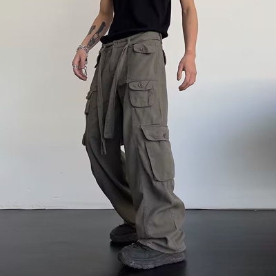 Men's Loose Multi Pocket Casual Work Pants
