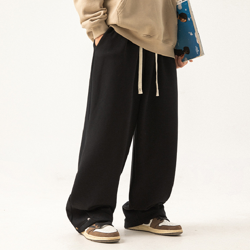 Silver Fox Velvet Thickened Loose Sports Casual Pants