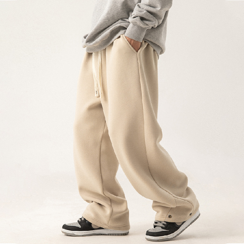 Silver Fox Velvet Thickened Loose Sports Casual Pants