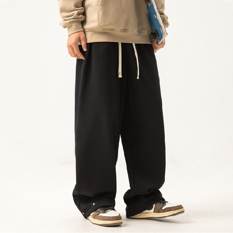 Silver Fox Velvet Thickened Loose Sports Casual Pants