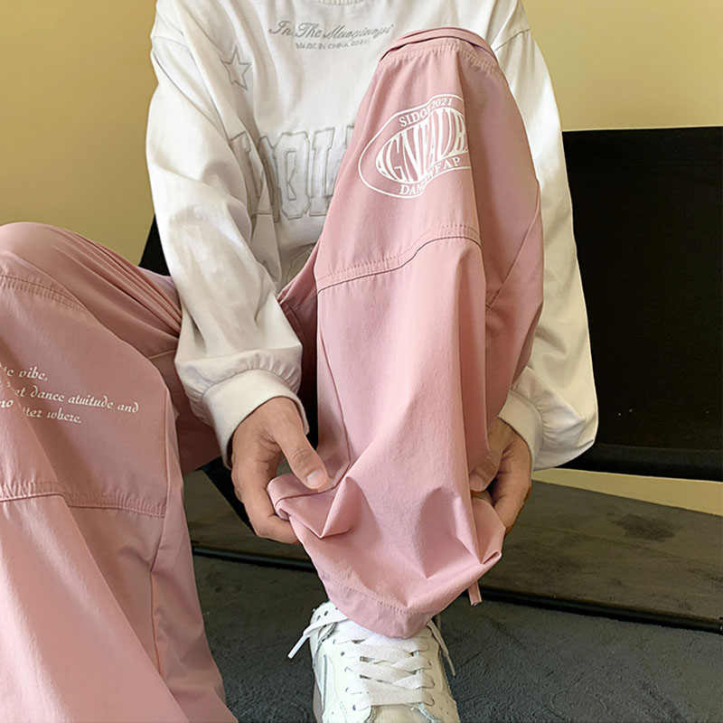 Hip-Hop Letter Print Streamer Overalls Hip-Hop Letter Print Streamer Overalls