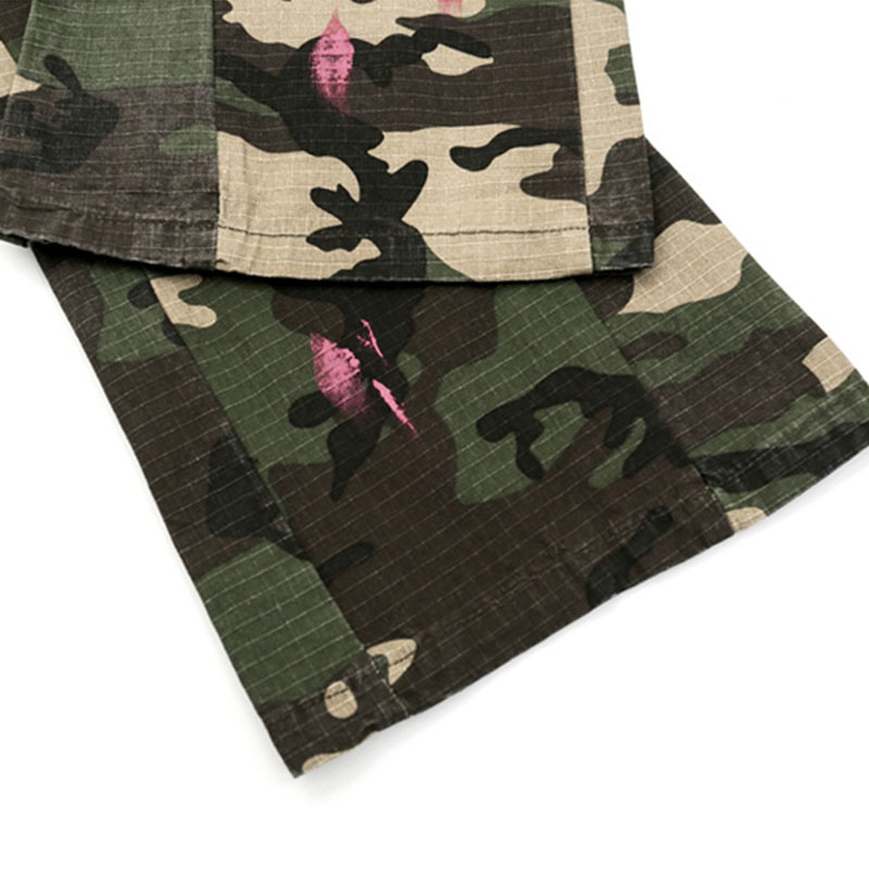 Hiphop Micro Horn Splash Ink Camouflage Pants