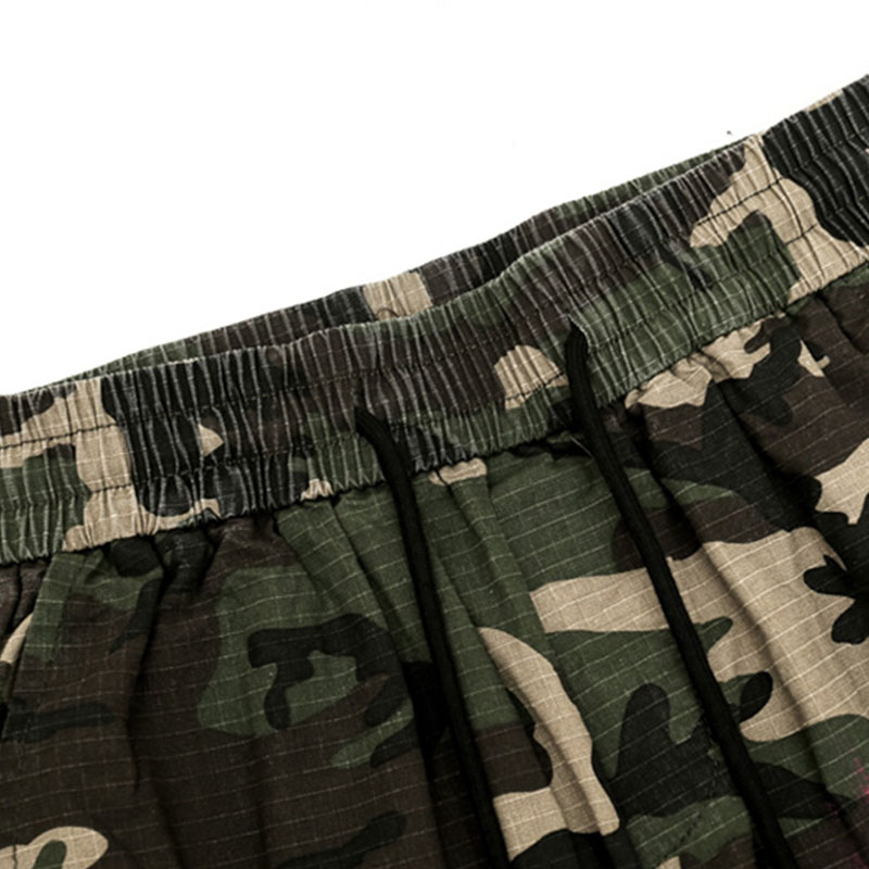 Hiphop Micro Horn Splash Ink Camouflage Pants