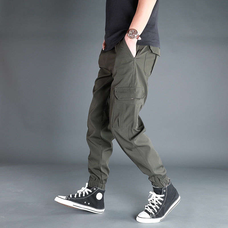 Multi Pocket Straight Leg Cargo Pants