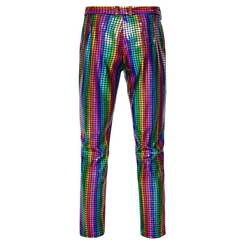 Hip Hop Rainbow Sequined Casual Pants