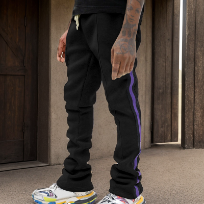 Patchwork Flared Track Pants