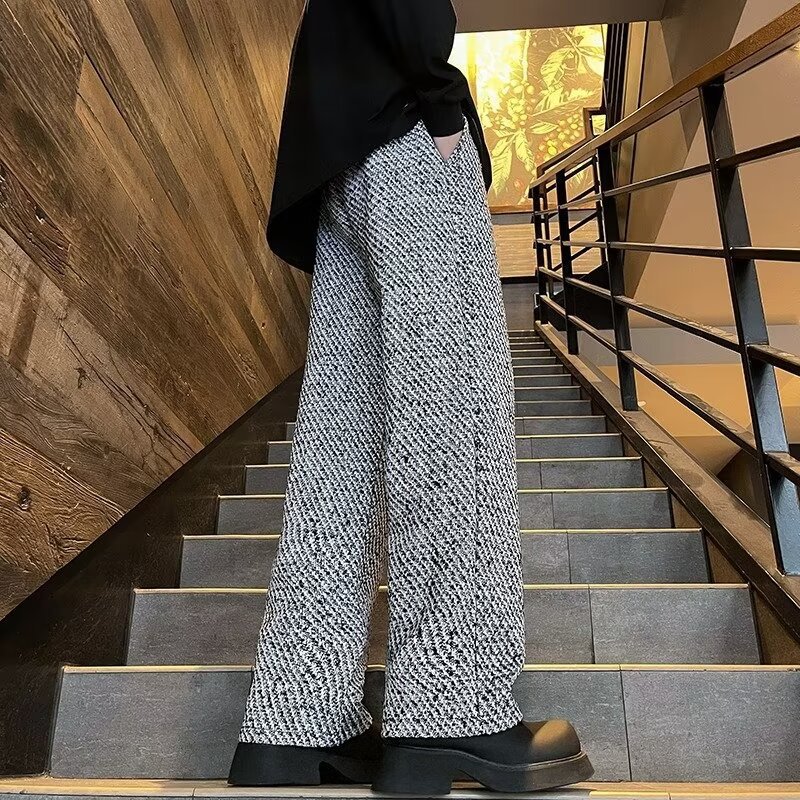 Elegant Gray Casual Pants