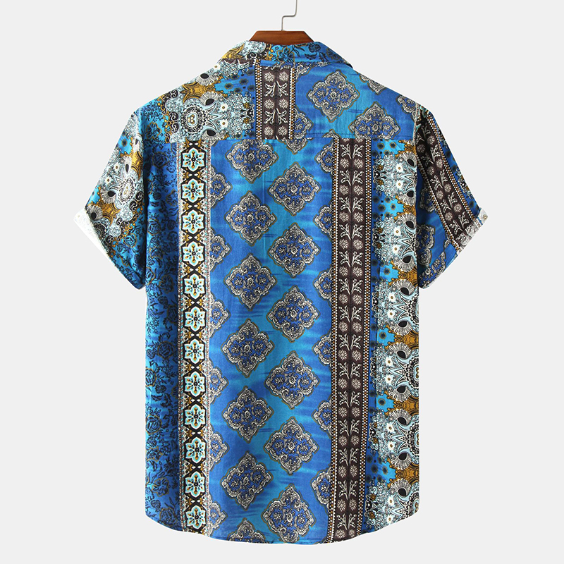 Tactical Hawaiian Style Printed Short Sleeve Shirt