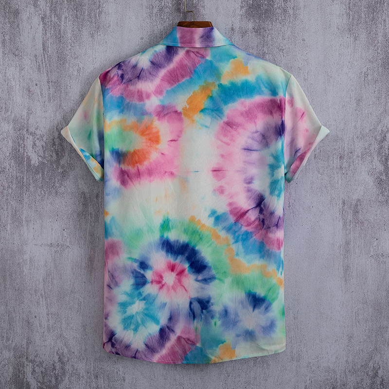 New Tie Dye Printed Men's Shirts