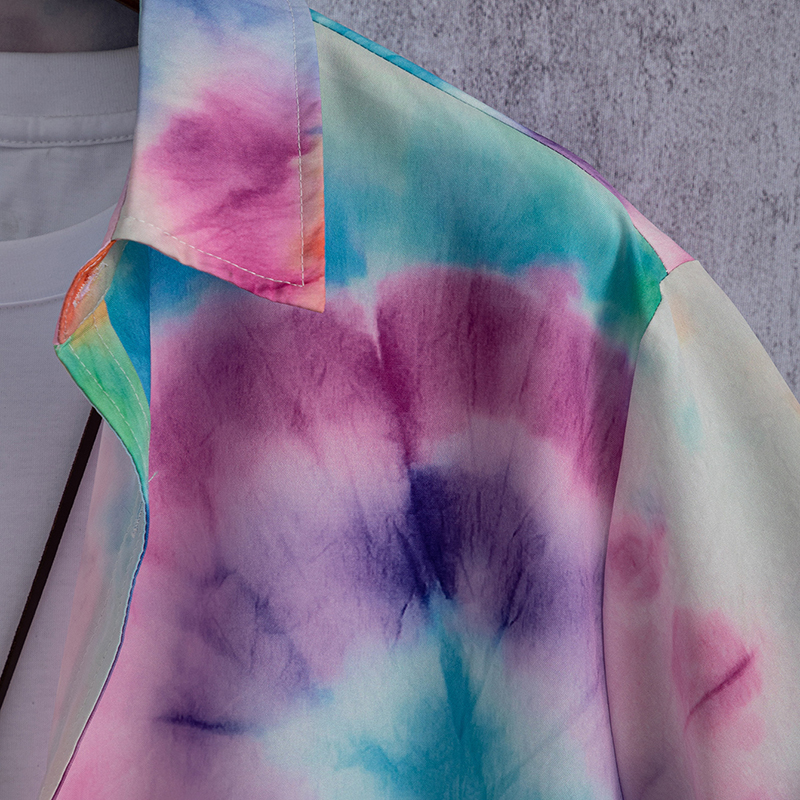 New Tie Dye Printed Men's Shirts