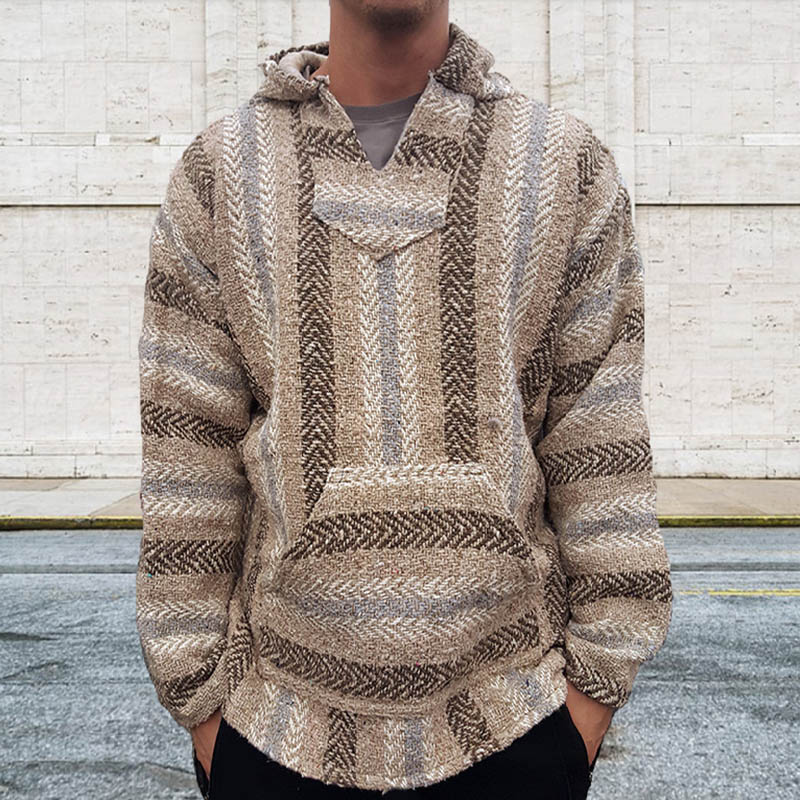 Vertical Striped Hoodie