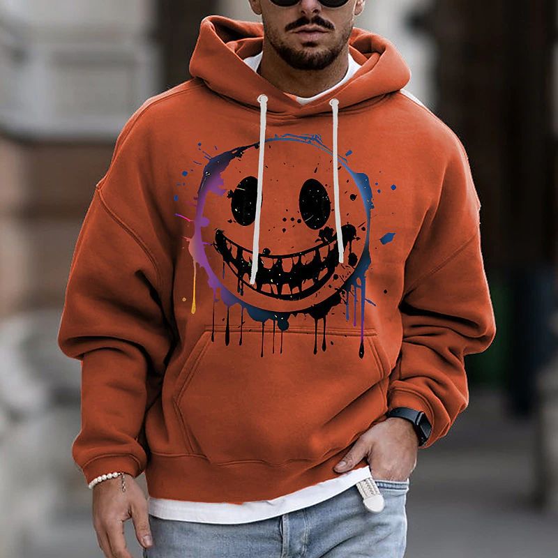 Ghostface Print Casual Hoodie