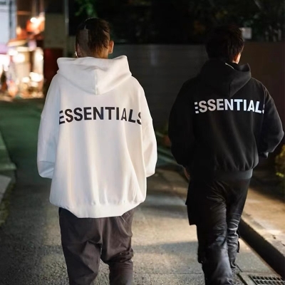 Reflective Letters Couple's Plush Hoodie