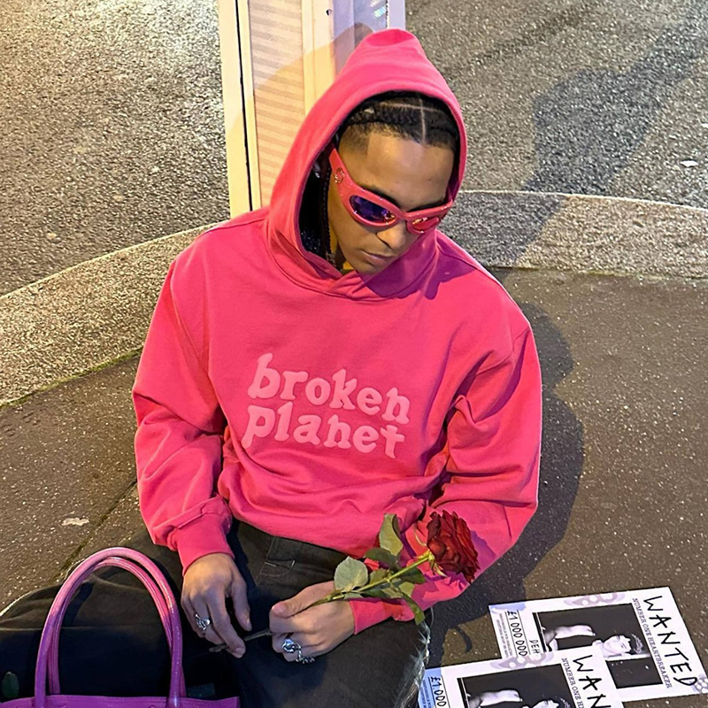 Punk Rock Casual Printed Hoodie