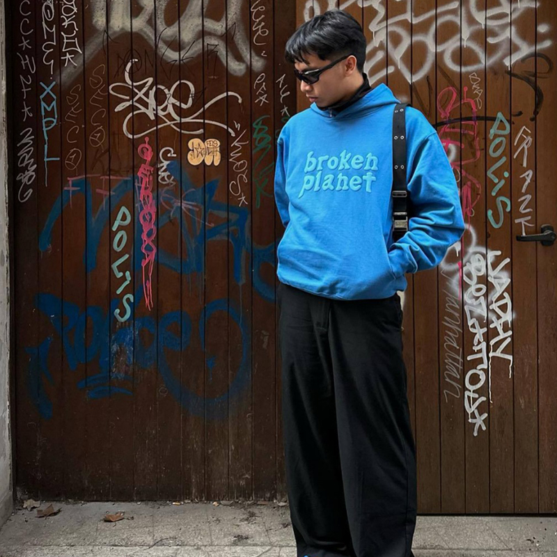 Punk Rock Casual Printed Hoodie