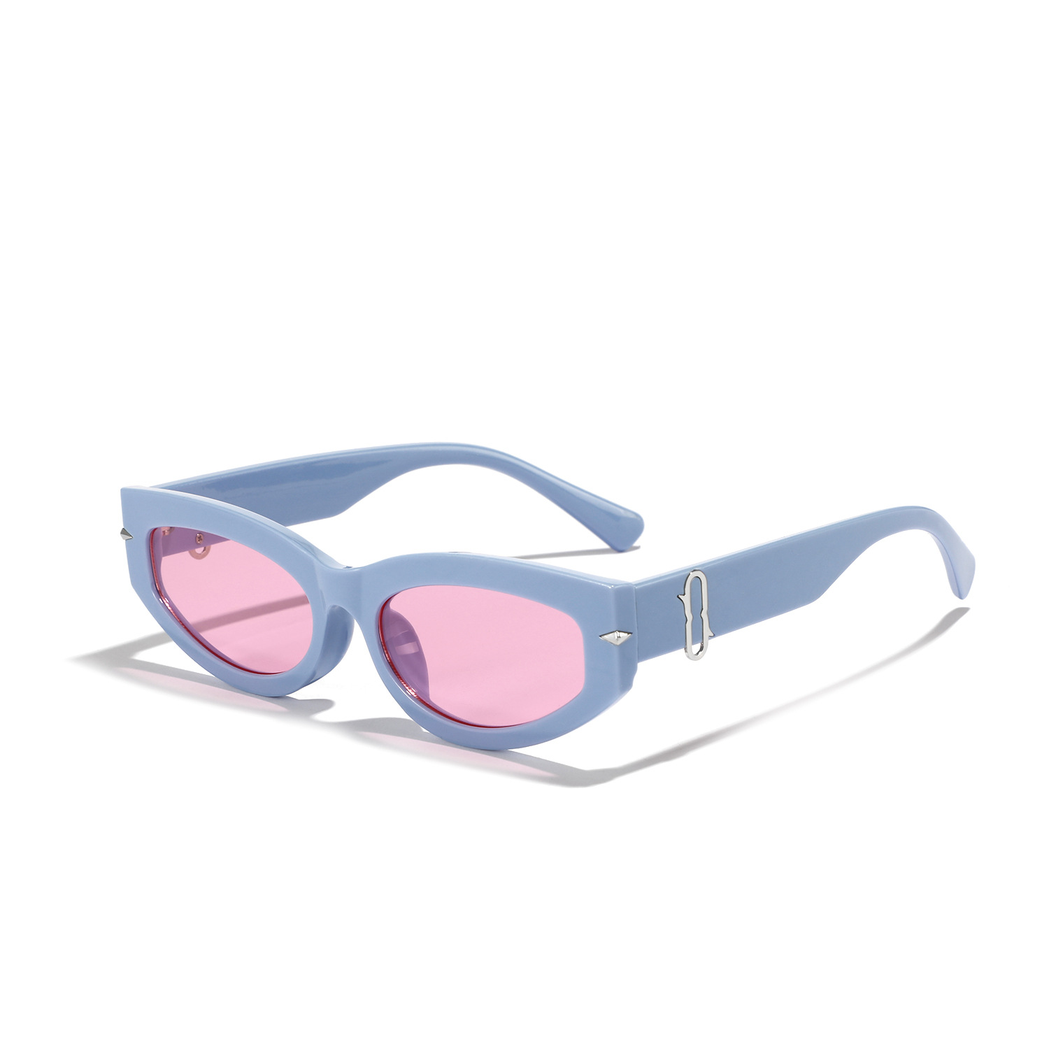 Rivet Cat Eye Personalized Trendy Sunglasses
