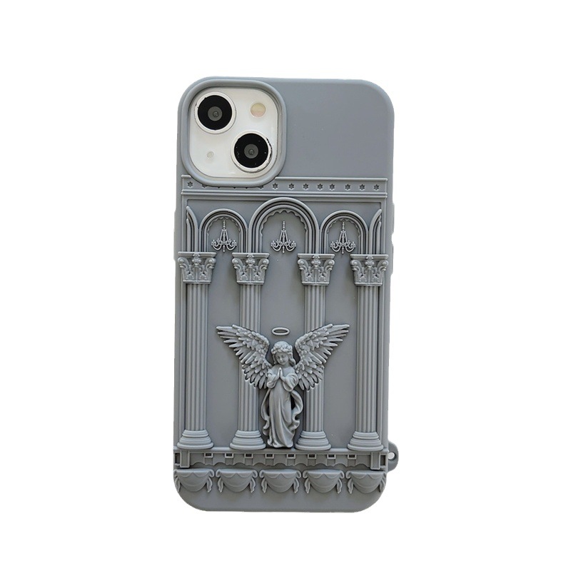 Silicone Three-dimensional Angel iPhone Case