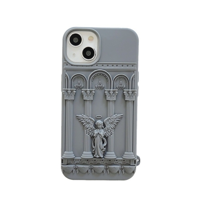 Silicone Three-dimensional Angel iPhone Case